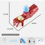 BRAZO DE IRON MAN LANZADOR DE BOLAS DE HIDROGEL